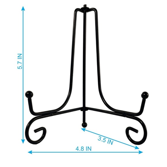 Bundle of 2 Iron Wallet, decorative plate, art display stands NWT - Picture 6 of 6